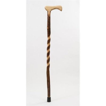 BRAZOS WALKING STICKS Brazos Walking Sticks THICKWC 37 in. Twisted Hickory Walking Cane THICKWC